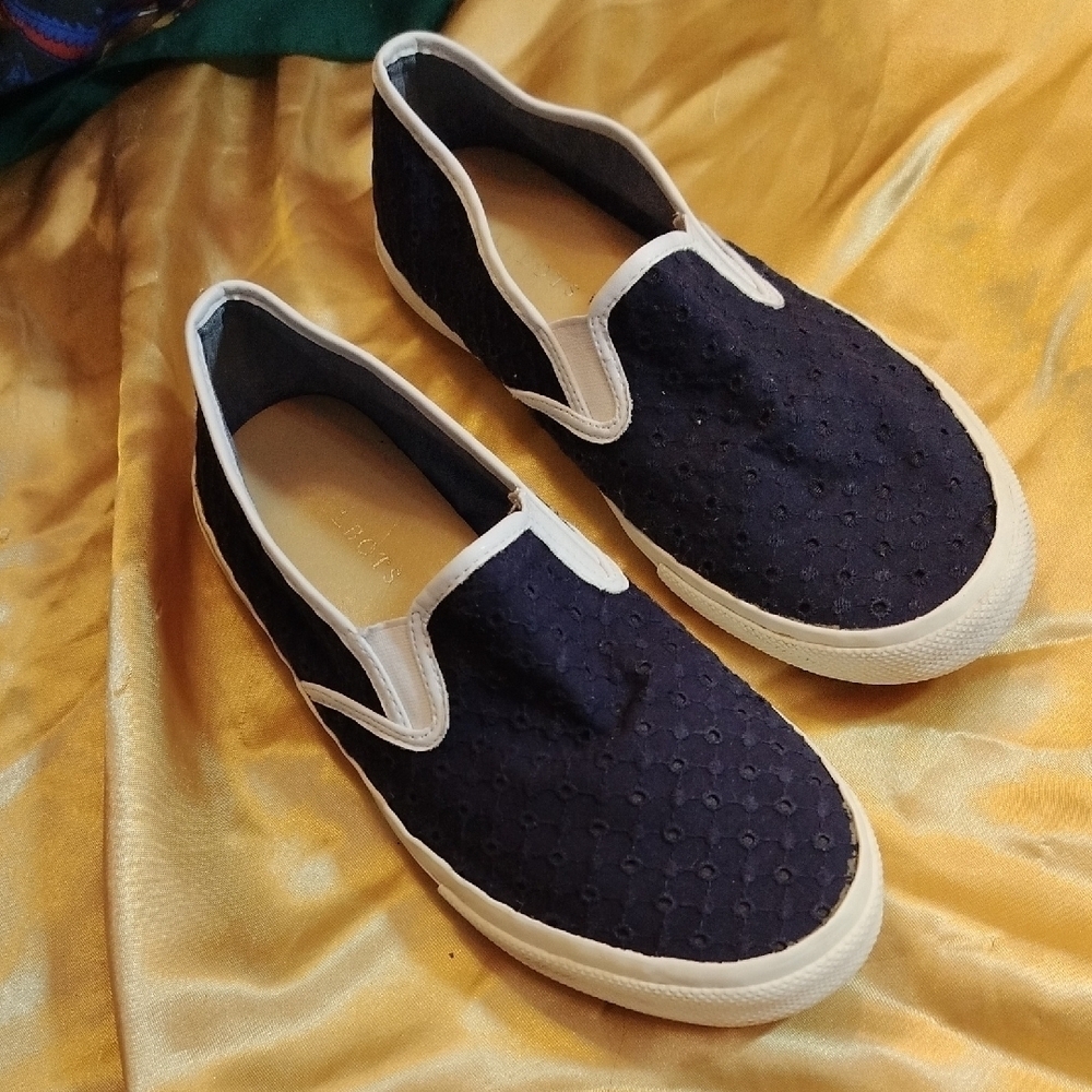 Talbots Blue and White Casual Sneakers